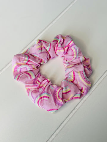 Rainbow Bamboo Hair Scrunchie