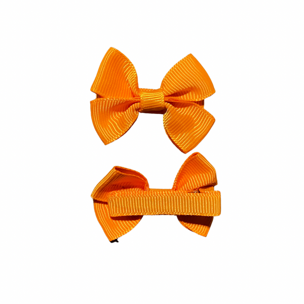 Orange Bow Clip